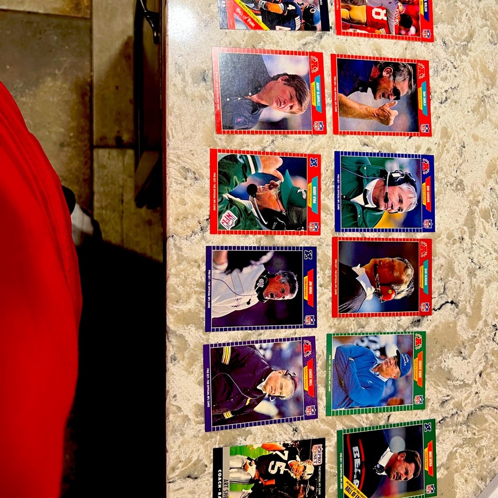 NFL coaches football cards